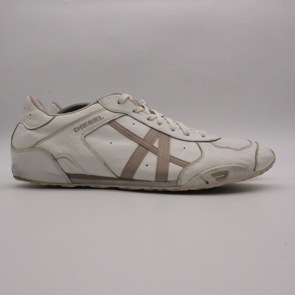 Diesel Shoes Diesel New Remy Mens Shoes White Cow Leather